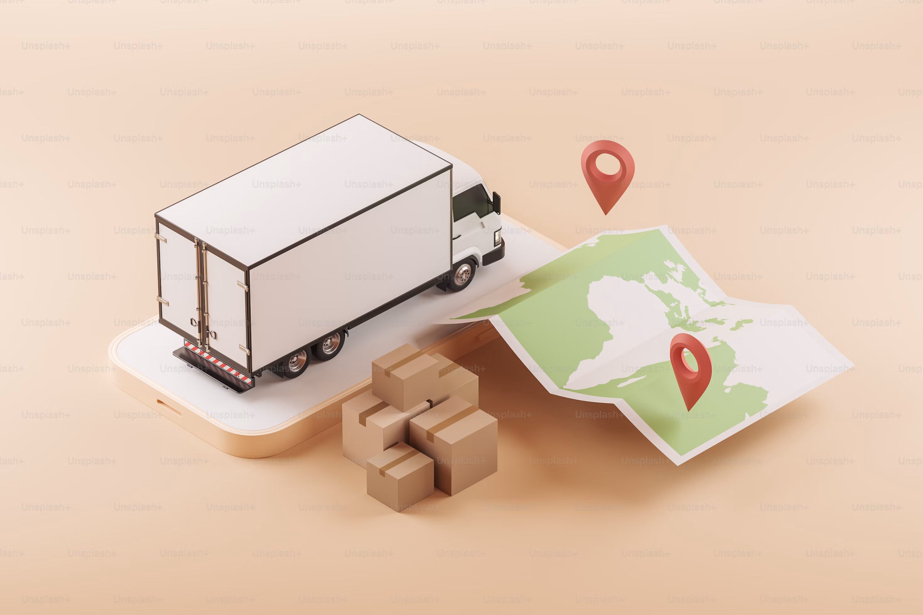 Logistics and shipping image